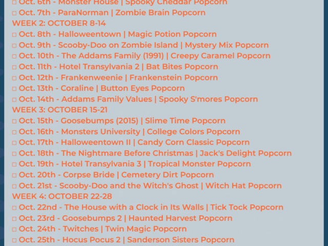 31 Kid-Friendly Halloween Movies + Easy Popcorn Recipes for Family Movie Night