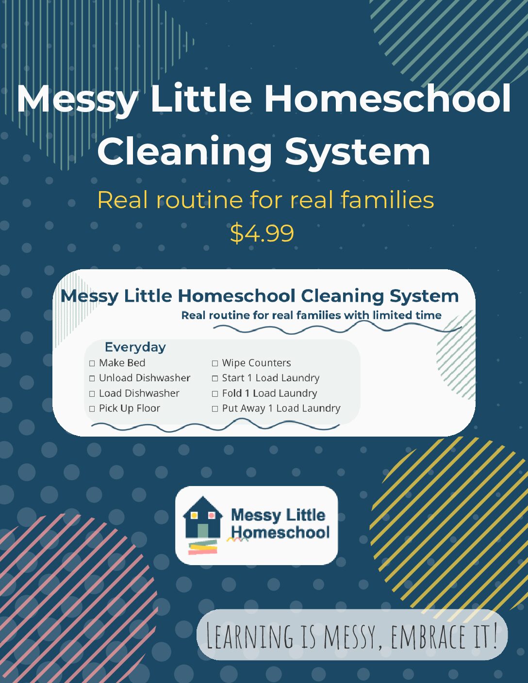 Messy Little Homeschool Cleaning System