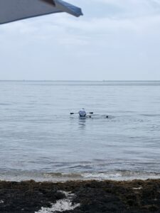 kayaker on the open water at Mizell-Johnson State Park Dania Beach FL